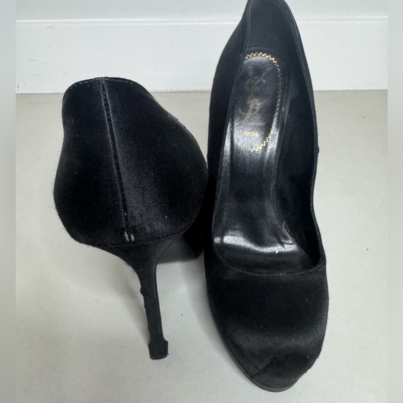 Yves Saint Laurent Tribtoo 80 Pumps – Black Leather – Size 6.5 / EU 36.5 - Picture 9 of 16